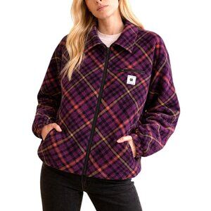 Teddy Fresh Fleece Jacket Plaid Full Zip Cozy Streetwear